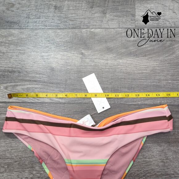 Phax Striped Cheeky Bikini Bottom Size M - Picture 3 of 5